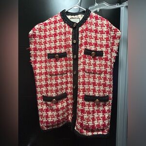 Gucci oversized tweed vest